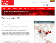 Tablet Screenshot of celea-aceel.ca